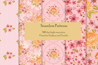 design seamless patterns for textile prints