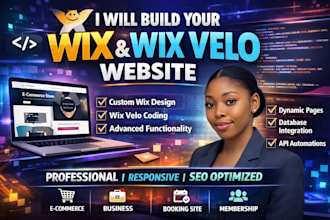 build professional wix velo website, wix website and wix velo code developer