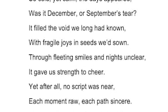 write heartfelt and sincere poems for you