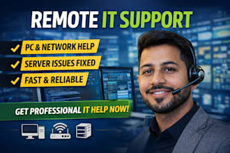 provide professional remote IT support and troubleshooting