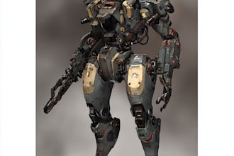 create custom mecha robot art scifi for you
