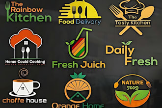 design professional food, restaurant, cafe and bakery logo