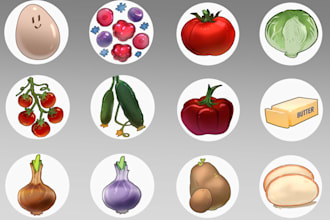 create colorful sticker designs