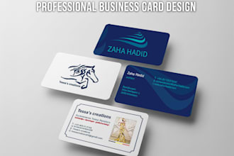professional business cards in your corporate identity