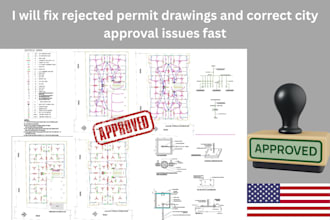 fix rejected permit drawings and correct city approval issues fast