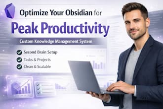 setup obsidian vault for peak productivity, pkm, and workflow automation