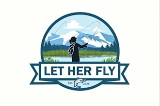 design a modern and calming lake logo for your brand