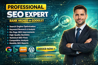 be your SEO expert for on page, off page, and technical