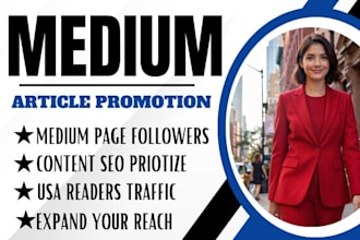 do viral medium article promotion, USA content marketing, medium followers
