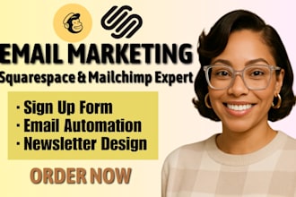 squarespace email automation, squarespace website mailchimp email marketing