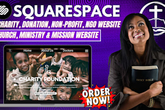squarespace charity donation nonprofit ngo website setup church ministry website