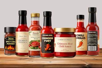 do label for sauce, spice, ketchup, seasoning, seamoss, jar