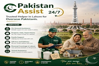 be your personal assistant concierge, local helper and guide in lahore