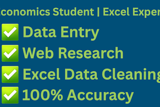 do economic and financial data entry in excel