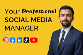 be your social media content creator and social media marketing manager