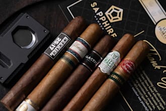 do unique cigar label cigar ring cigar logo and cigar box design