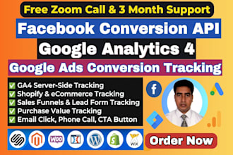 setup meta pixel, tiktok pixel, google ads, ga4 ecommerce, conversion tracking