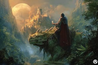 make unique fantasy characters and concept art