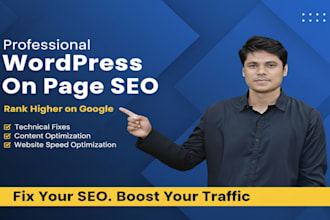 provide complete wordpress on page SEO services with advanced optimization