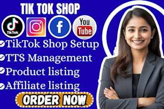 setup tik tok shop, tik tok affiliate and tiktok shop marketing
