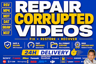 fix corrupted video, repair damaged video files