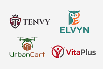 make minimalist modern logo for website brand business store