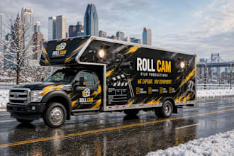 create professional van car, truck, custom vehicle wrap design