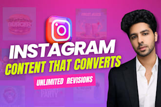design professional instagram posts and content