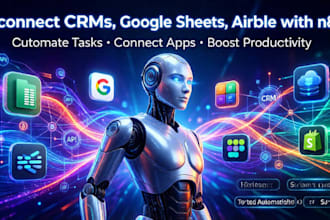 connect crms, google sheets, airtable with n8n