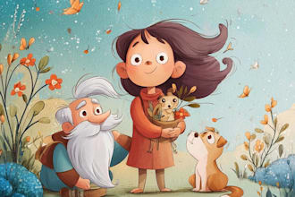 illustarte children story book illustration watercolor