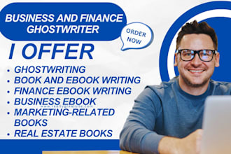 be your finance book writer marketing book ghostwriter business ebook writing