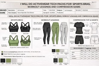 do activewear tech packs for sports bras, workout leggings and compression gears