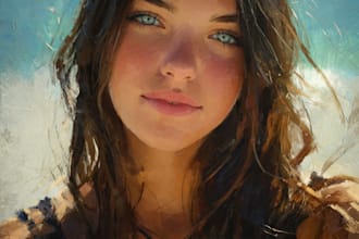 do professional hand drawn portrait oil painting on canvas
