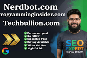 do guest post on nerdbot, programminginsider, techbullion