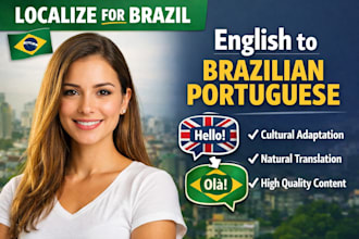 localize english content for brazilian portuguese