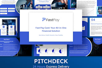 design a professional pitch deck or business presentation