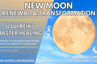 do reiki in new moon renewal and transformation