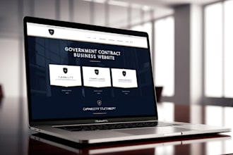 create a federal government contract business website for rfp and bids