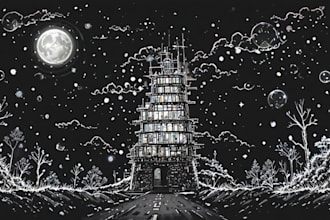draw black and white illustrations
