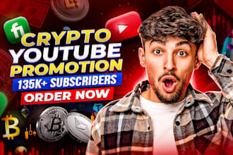 promote your crypto, meme, web3 project on youtube channel