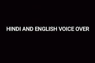 do hindi and english voice over