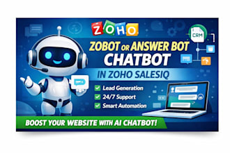 do zobot or answer bot chatbot in zoho salesiq for your site