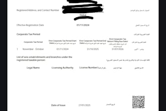 register your company for corporate tax and obtain your tax certificate
