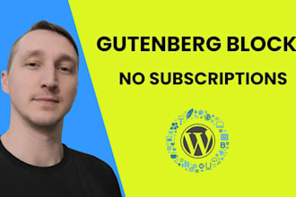 develop custom gutenberg blocks for your wordpress website