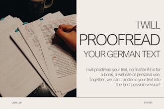 proofread your german text
