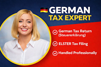 prepare your german tax return, steuererklarung, elster filling by steuerberater