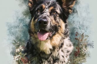 do pet memorial portrait