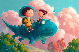 children book illustration and cover children story book
