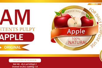 design professional product label and packaging