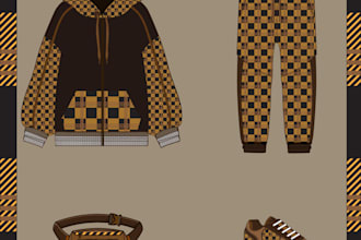 design custom textile prints and fashion patterns for clothing
